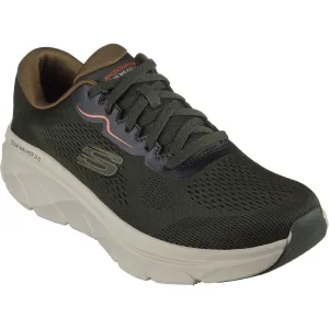 Skechers Men's D'Lux Walker 2.0 Trainers in Olive/Orange
