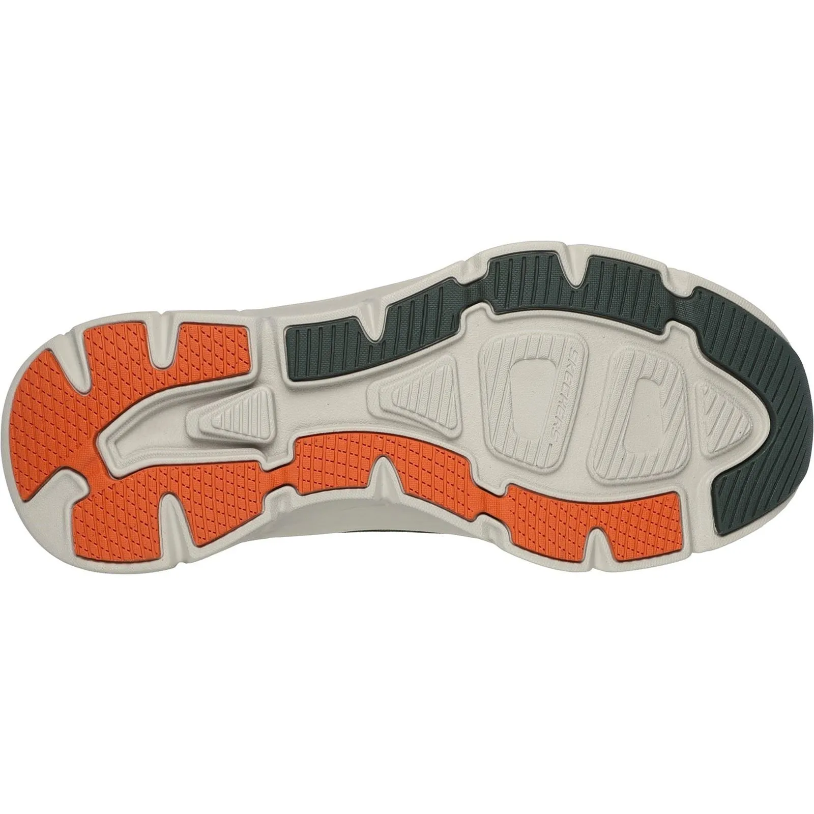 Skechers Men's D'Lux Walker 2.0 Trainers in Olive/Orange