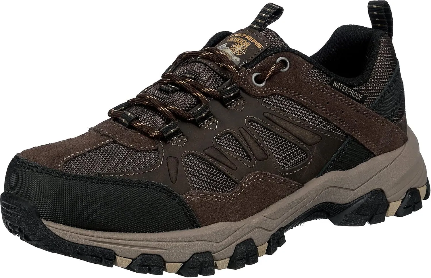 Skechers Men's Selmen-Enago Hiking Shoe, Chocolate, 10 M US