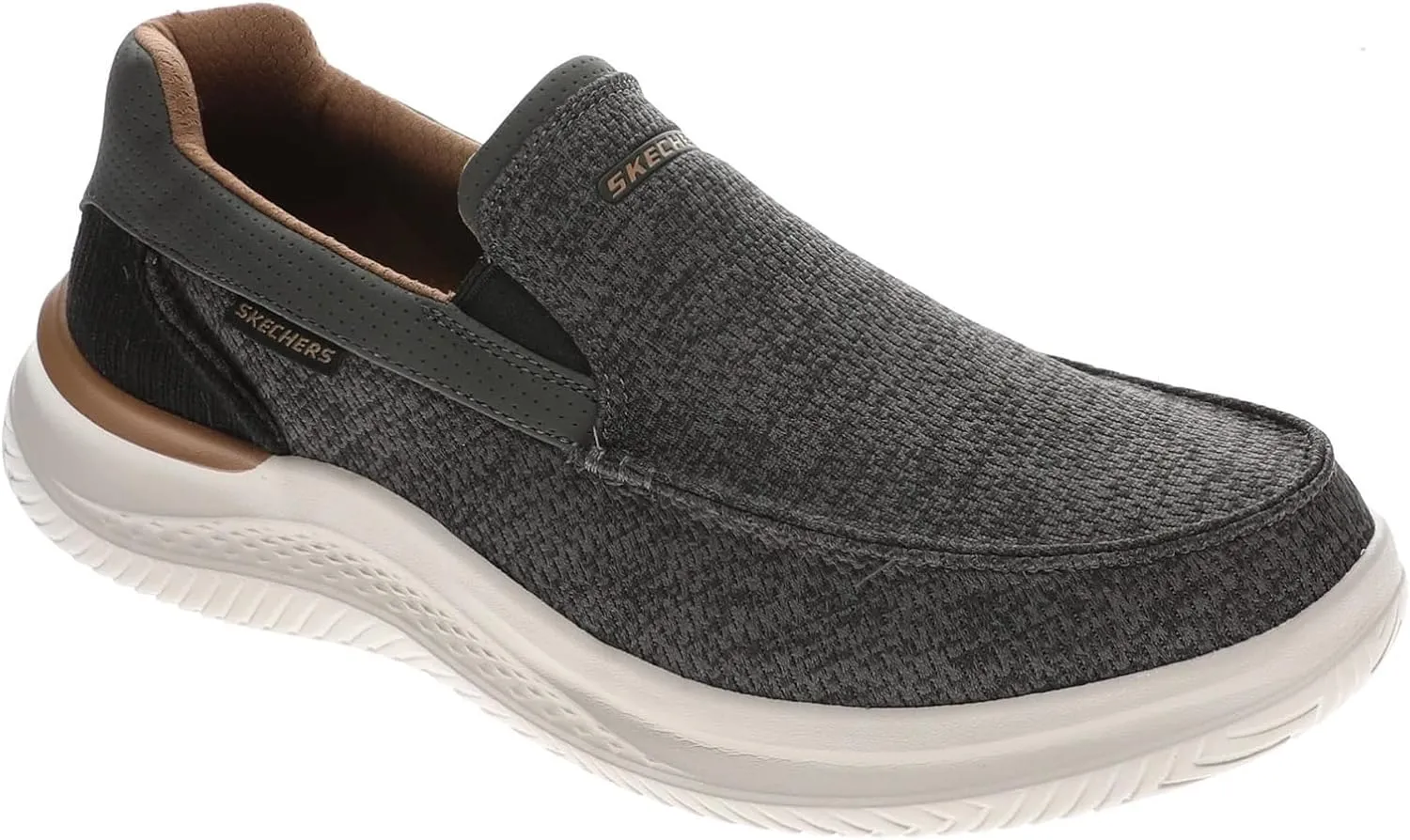 Skechers USA Men's Men's Hasting-Marco Sneaker, Grey/Black, 7