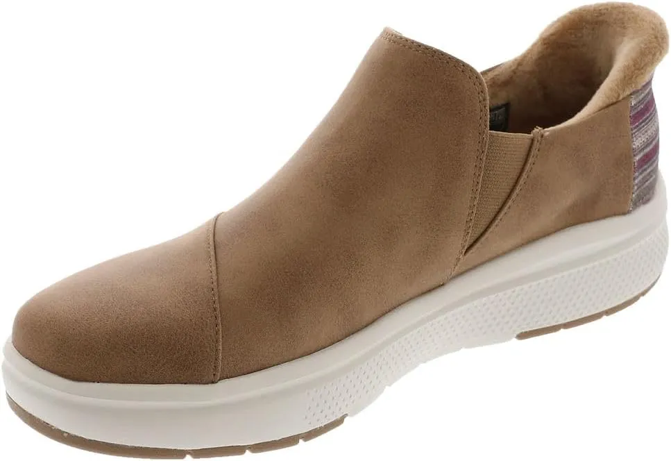 Skechers Women's Hands Free Slip-ins Skip Cute Wave-Stay Snug Sneaker