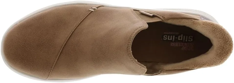 Skechers Women's Hands Free Slip-ins Skip Cute Wave-Stay Snug Sneaker