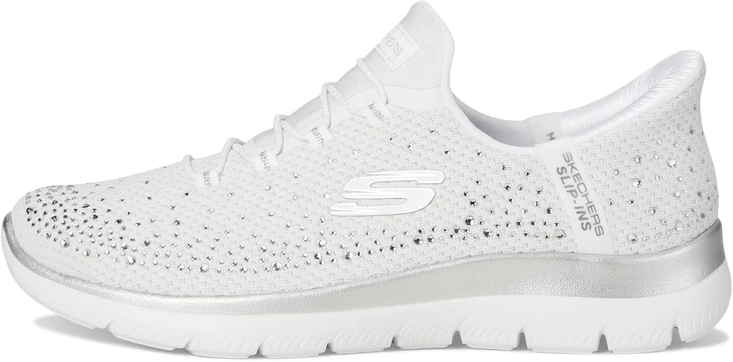 Skechers Women's Summits-Brilliant Shine Hands Free Slip-ins Sneaker