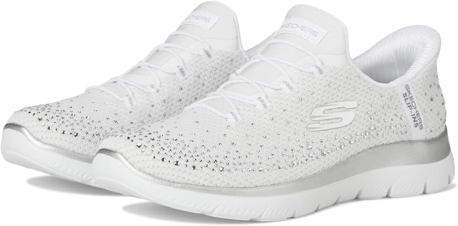 Skechers Women's Summits-Brilliant Shine Hands Free Slip-ins Sneaker