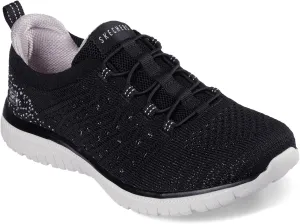 Skechers Women's Virtue-Show Runner Sneaker, Black/Pink=BKPK, 10 Wide