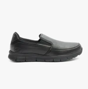 Skechers Work 77157EC/BLK RELAXED FIT - NAMPA GROTON Mens Slip On Shoes Black