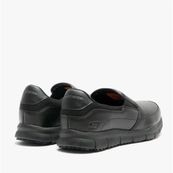 Skechers Work 77157EC/BLK RELAXED FIT - NAMPA GROTON Mens Slip On Shoes Black