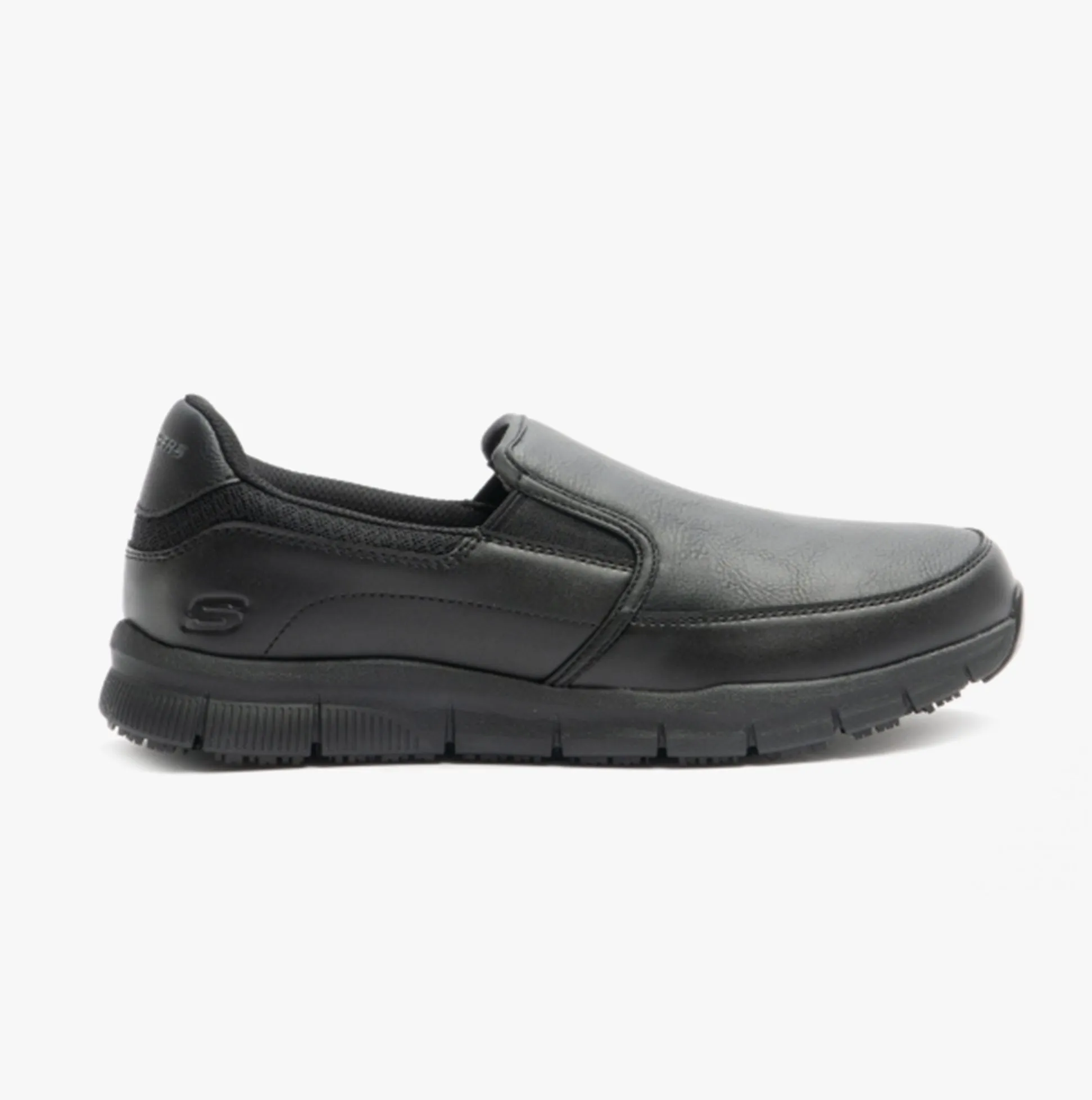 Skechers Work 77157EC/BLK RELAXED FIT - NAMPA GROTON Mens Slip On Shoes Black