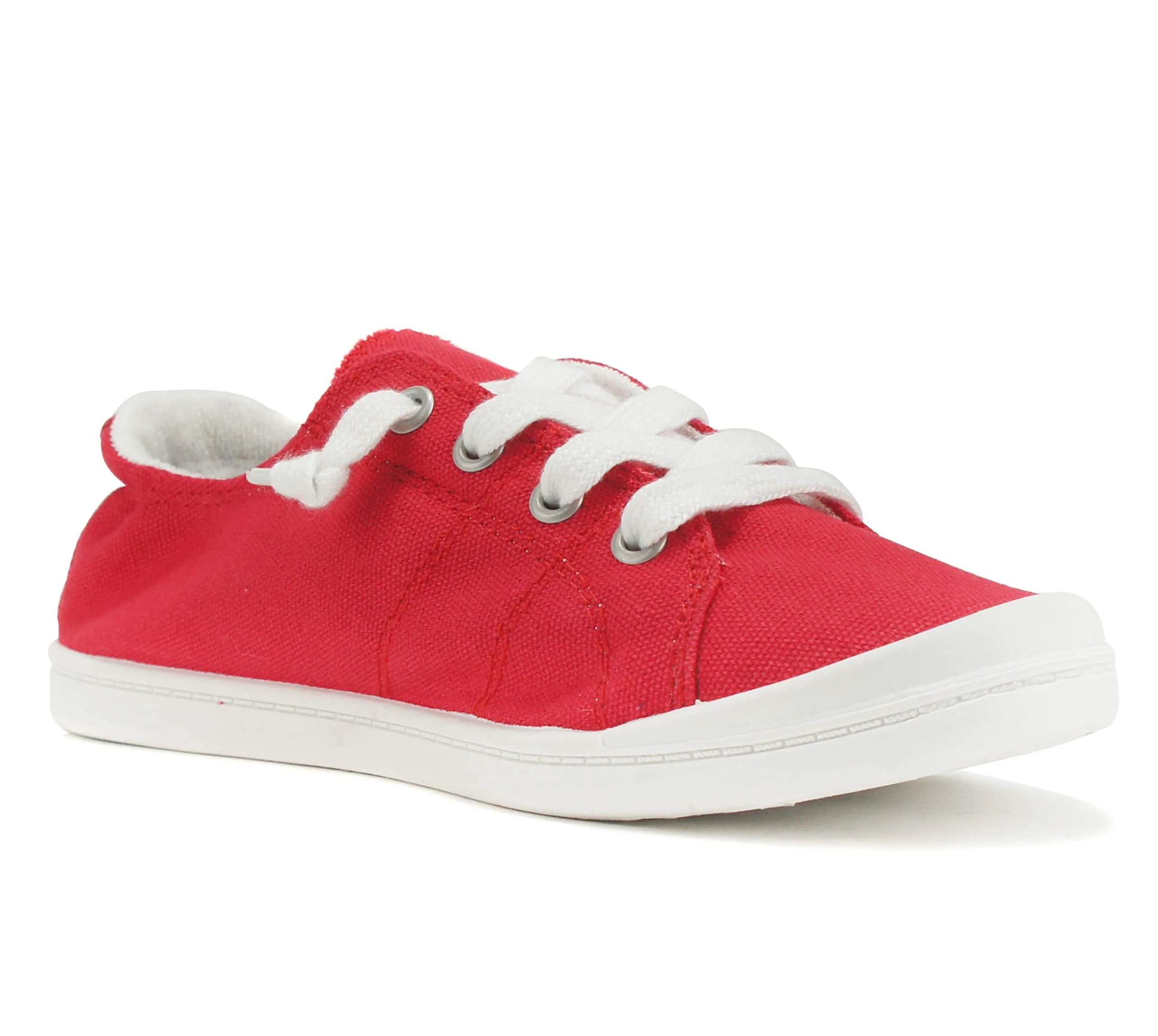 Slip Canvas Sneakers Style Red Linen Zig-S Excellent reviews Safe transactions Flat Loafers Lace Soda On Up
