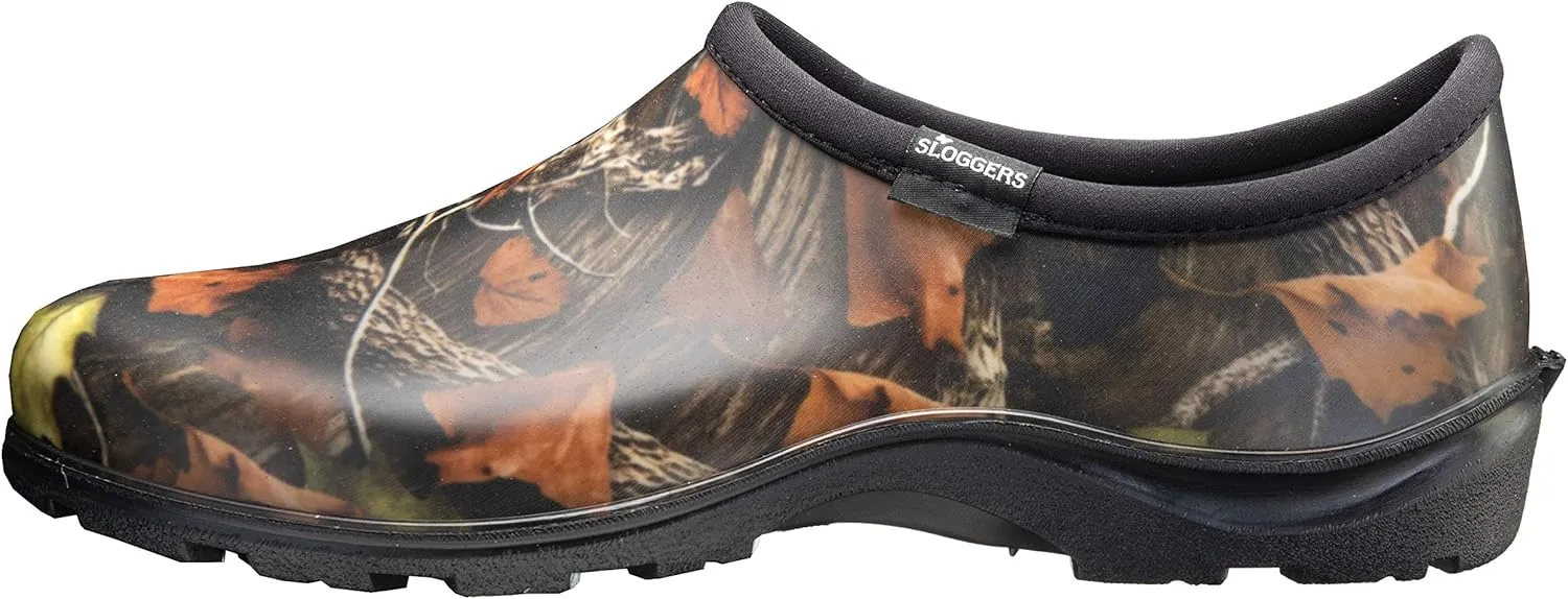 Sloggers Original Waterproof Work Shoe for Men – Outdoor Slip-On Rain and Durable Garden Footwear Made in The USA with Premium Comfort Support Insole, Camo - Size 10
