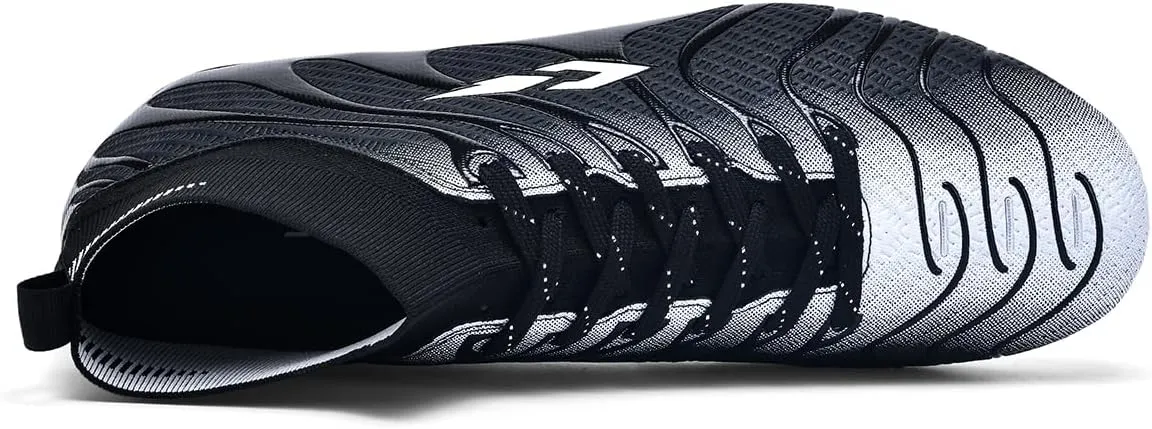 Soccer Cleats for Mens Womens Lightweight Training Football Shoes Unisex Outdoor High Ankle Sneaker
