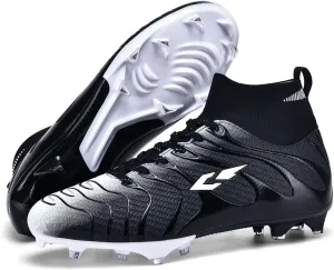Soccer Cleats for Mens Womens Lightweight Training Football Shoes Unisex Outdoor High Ankle Sneaker