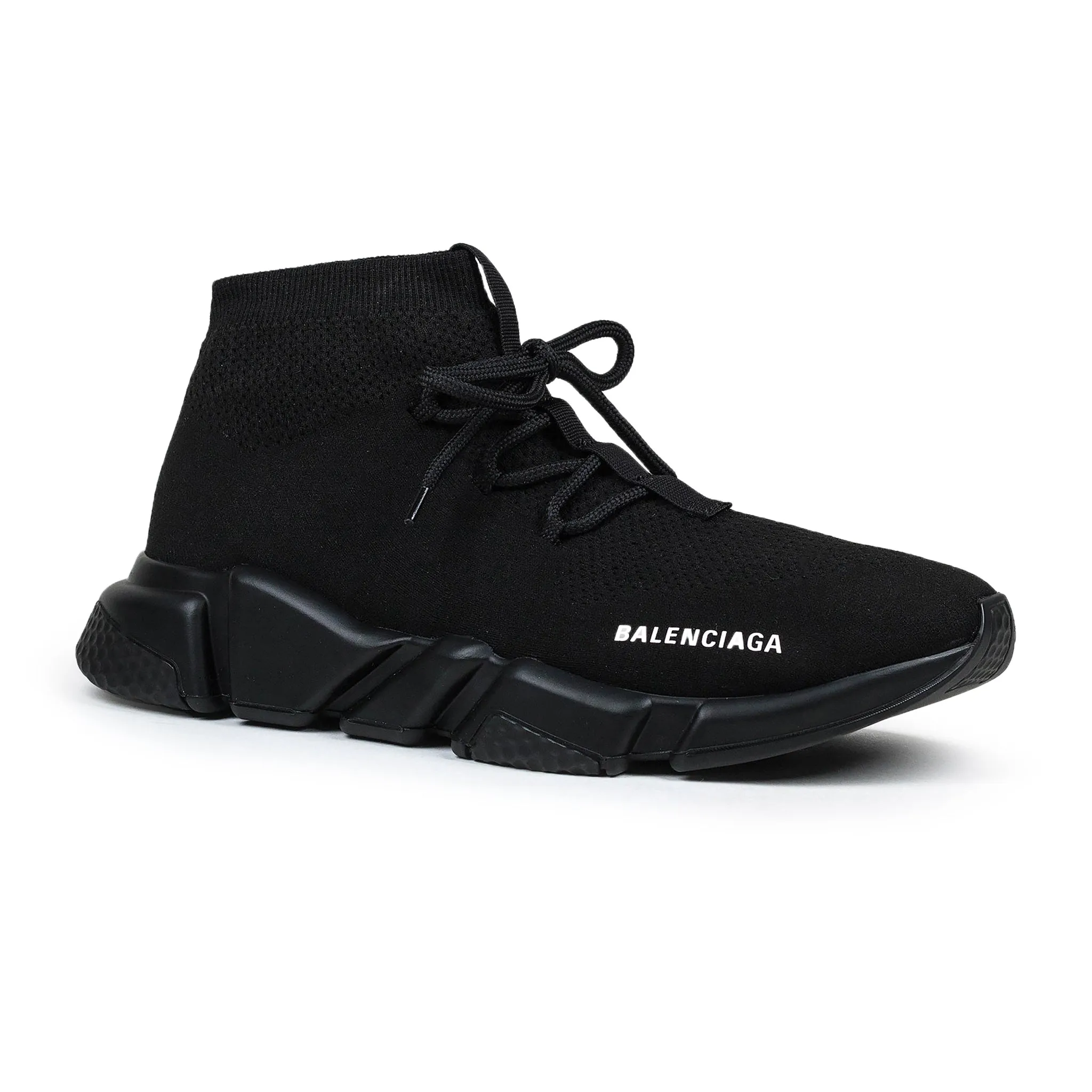 Speed Knit Lace Sock Triple Black