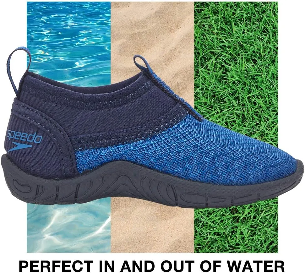 Speedo Unisex-Child Water Shoe Tidal Cruiser Toddler Unisex,black/dark gull grey,6/7 Toddler Unisex Baby US