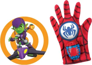 Spidey and His Amazing Friends Spidey Water Web Glove, Marvel Preschool Water Toy with Green Goblin Target, 3  Years