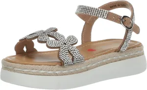Steve Madden Girls Shoes Girls Adalee Sandal, Rhinestone, 1 Little Kid