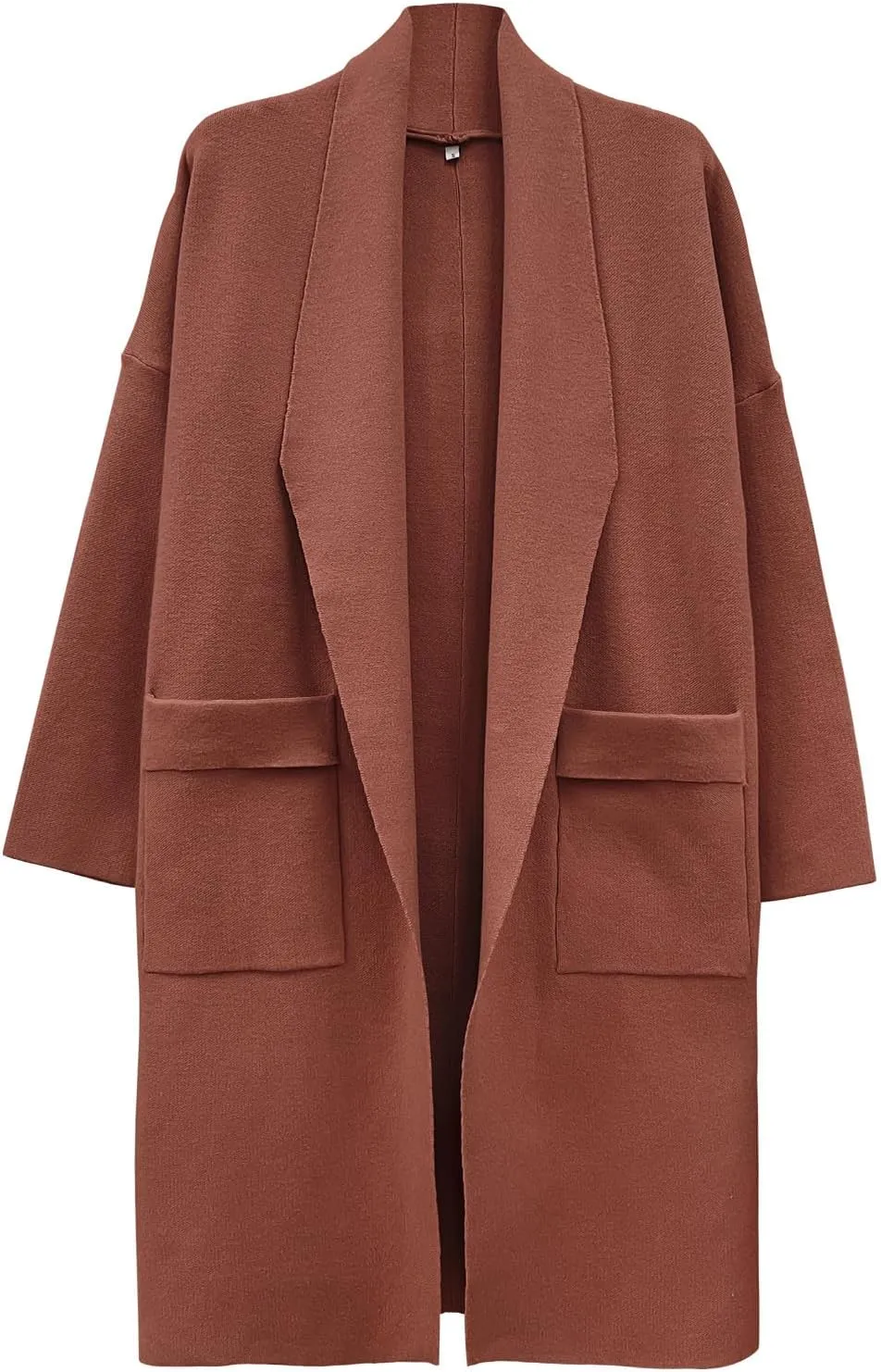 SuperPrity Womens Cardigan Sweater Fall Fashion 2024 Casual Oversized Knit Open Front Long Coatigan Jacket Coat Trendy Outfit