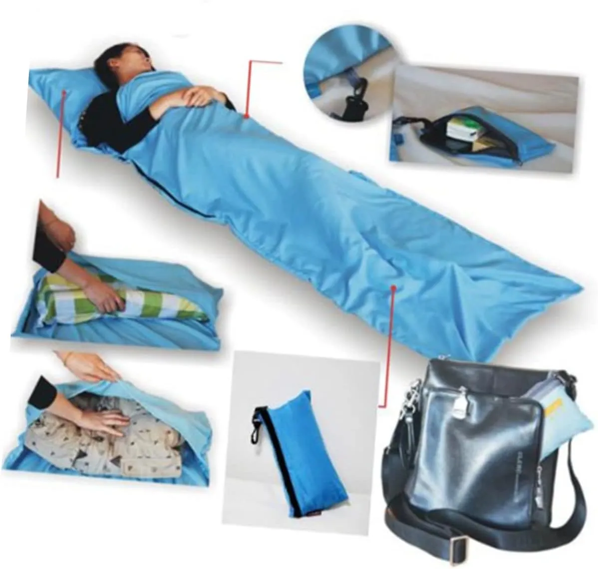 SUPVOX 2pcs Outdoor Sleeping Sack Single Sleeping Bag Warm Sleeping Bag Envelope Sack Backpacking Sleeping Bag