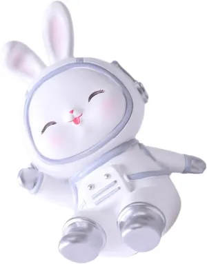 SUPVOX Rabbit Money Bank Plush Piggy Bank for Boys and Girls Bunny Coin Saving Pot for Children's Day