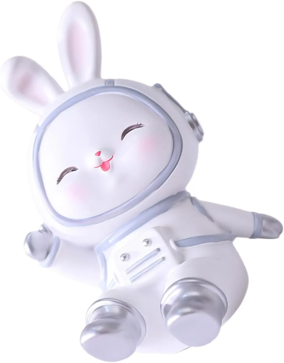 SUPVOX Rabbit Money Bank Plush Piggy Bank for Boys and Girls Bunny Coin Saving Pot for Children's Day