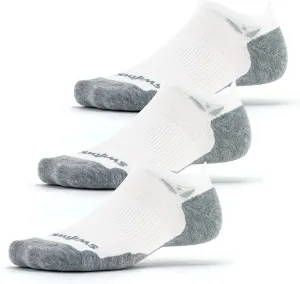Swiftwick- MAXUS (3 Pairs) No Show Tab Running & Golf Socks, Maximum Cushion