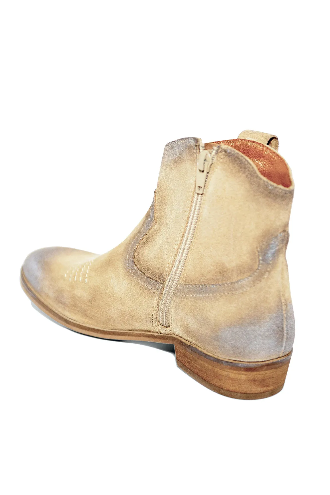 Sycamore Sand Suede Western Bootie