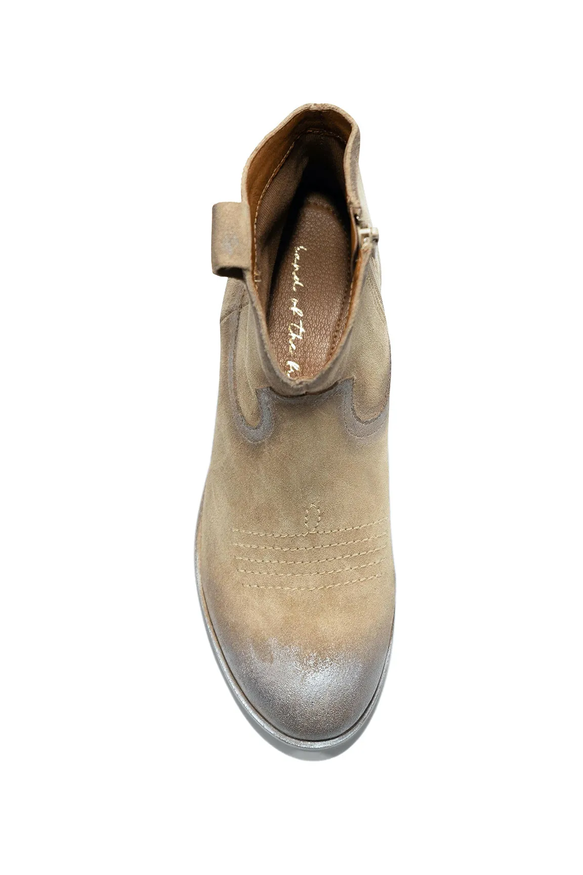 Sycamore Sand Suede Western Bootie