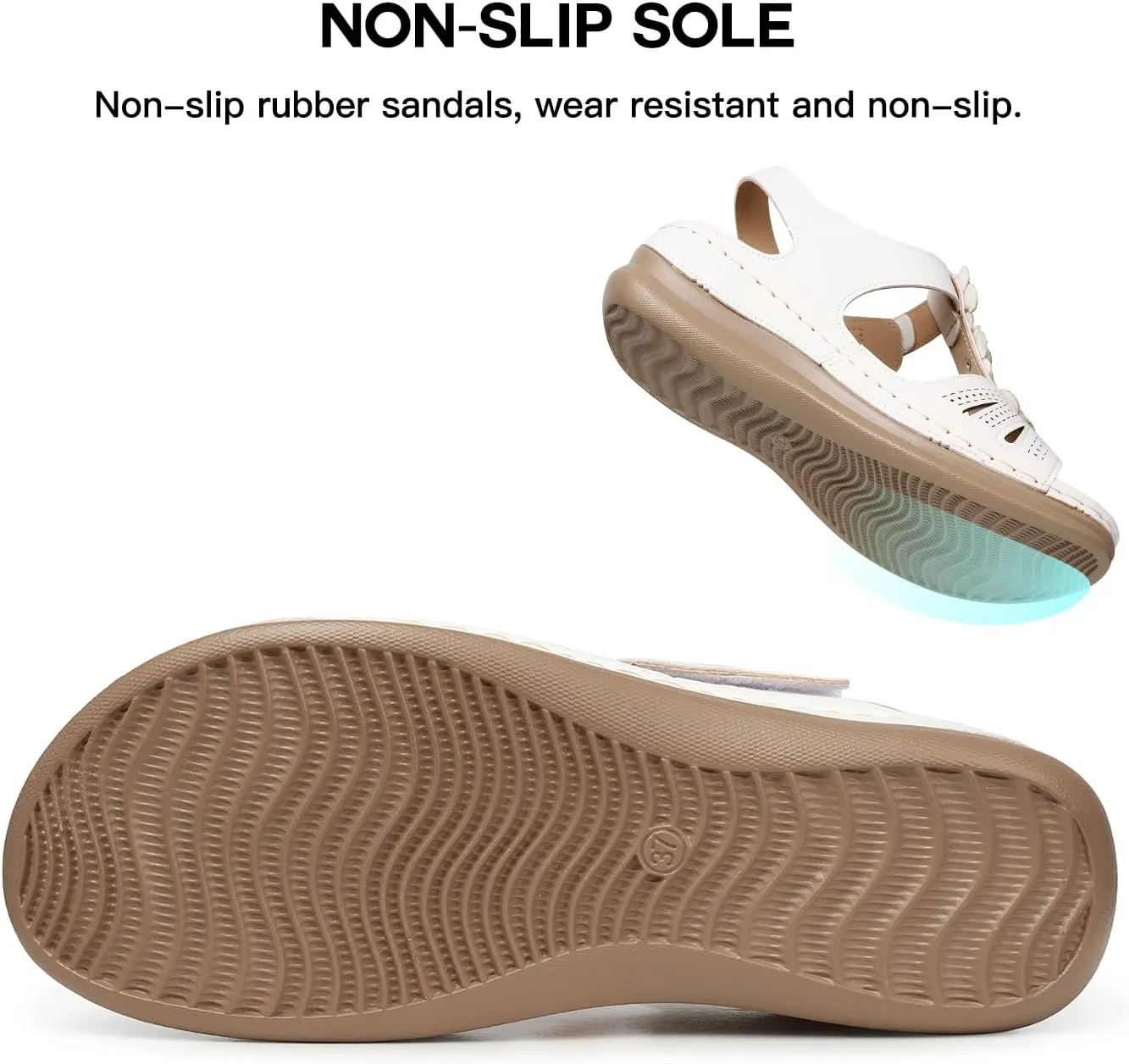 TEMOFON Wedge Sandals for Women Comfortable: Open Toe Sandals with Low Wedges - Dressy Summer Casual Sandals - Flat Comfy Walking Sandals