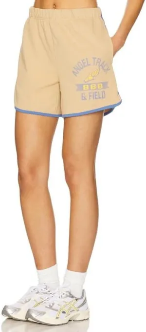 The Mayfair Group Angel Track & Field Vintage Latte Retro SweatShorts
