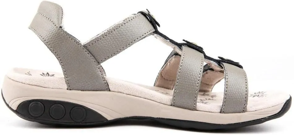 Therafit Claire Women's Leather Gladiator Adjustable Sandal - for Plantar Fasciitis/Foot Pain