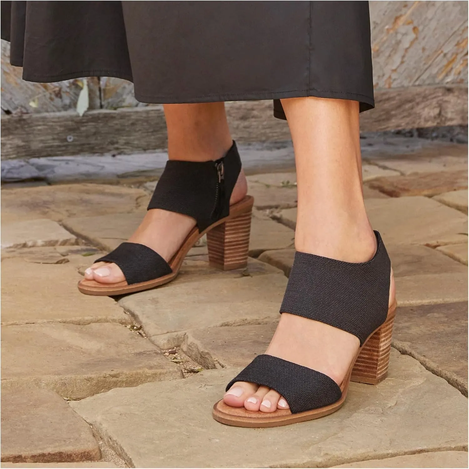 TOMS Womens Majorca Cutout - Black