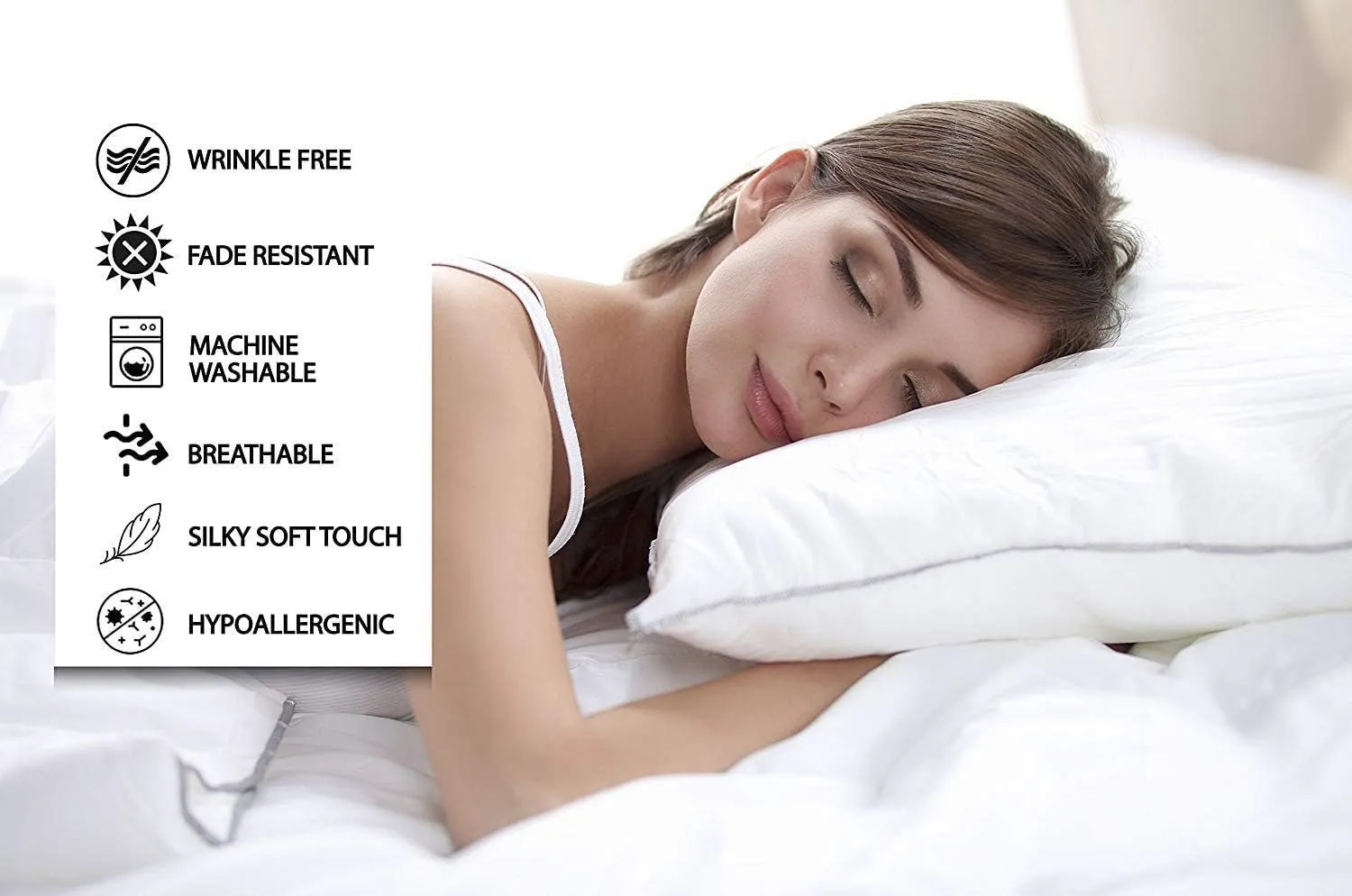 Top Split King Sheets Sets (4 Pcs) - Flex Head King Sheets Sets for Adjustable Beds - 100% Egyptian Cotton - Sleep Number Sheets Split Top King - 15" Deep Pocket - Cooling & Comfy - Light Grey Stripe