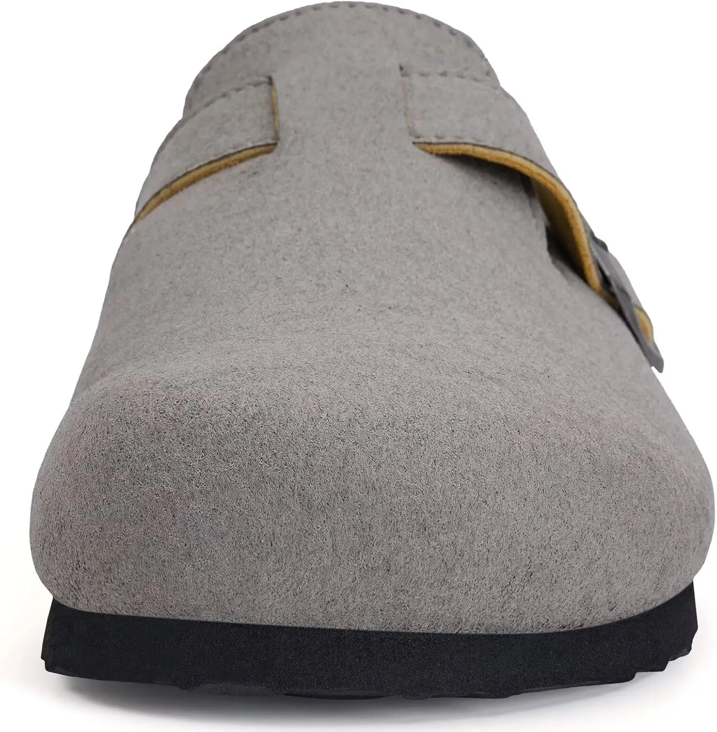 Torotto Womens Mens Clogs Cork Footbed Suede Slippers Arch Support Potato Shoes with Adjustable Buckle