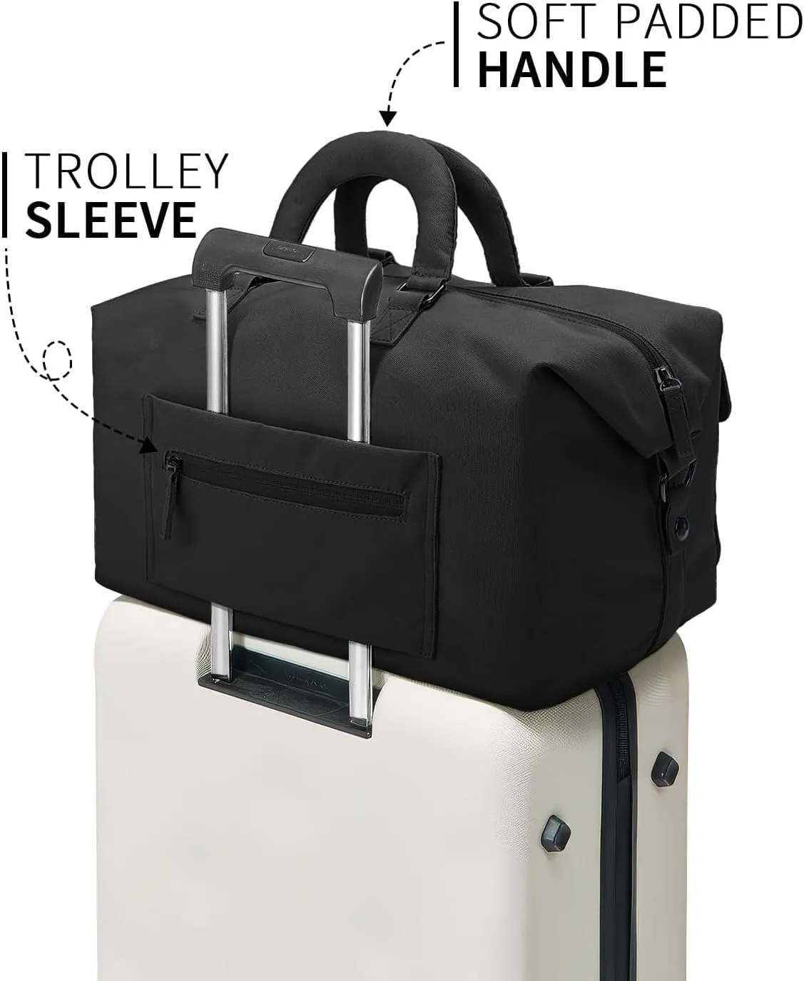 Travel Duffle Bag Carry On Weekender Bags for women, Duffel bag Small Gym Bag for Women men with Shoe Compartment