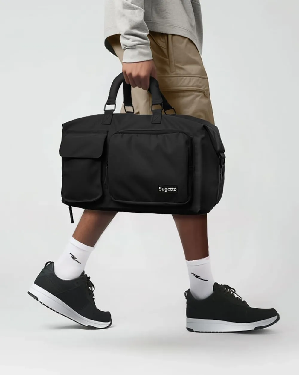 Travel Duffle Bag Carry On Weekender Bags for women, Duffel bag Small Gym Bag for Women men with Shoe Compartment