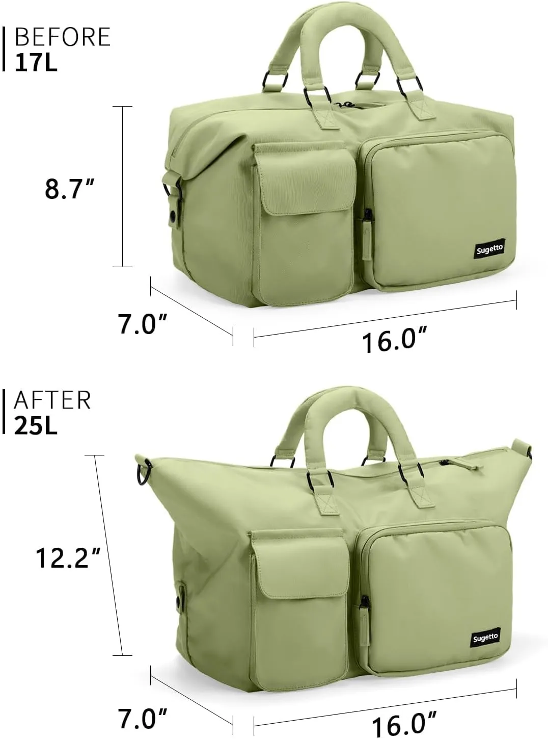 Travel Duffle Bag Carry On Weekender Bags for women, Duffel bag Small Gym Bag for Women men with Shoe Compartment