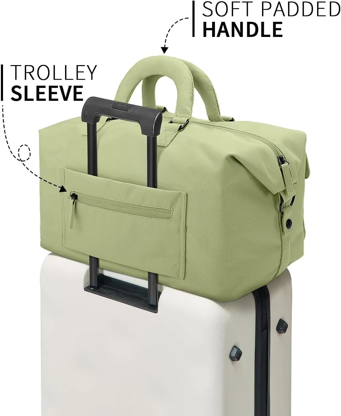 Travel Duffle Bag Carry On Weekender Bags for women, Duffel bag Small Gym Bag for Women men with Shoe Compartment