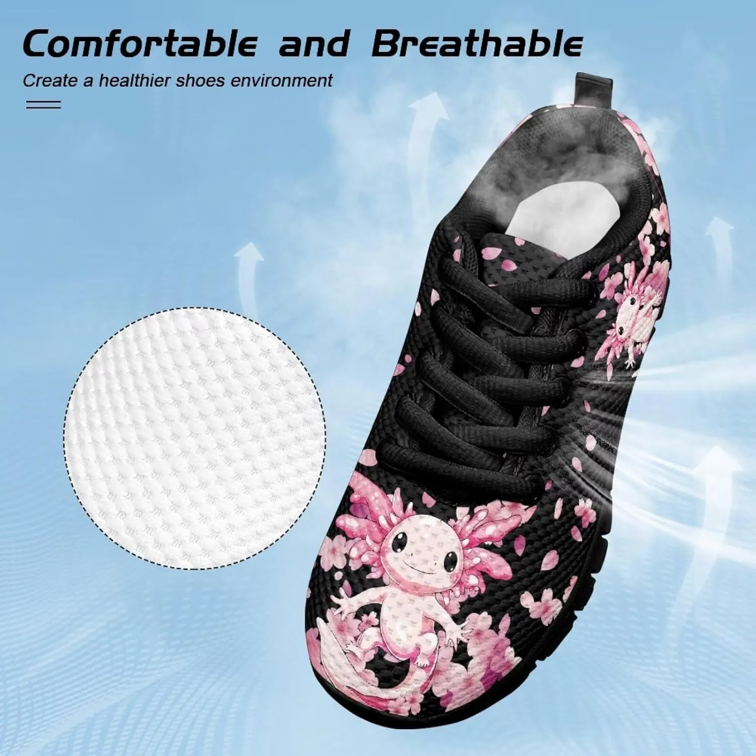 Trendy Girls Running Shoes Cartoon Animals Sneakers Kids Athletic Shoes