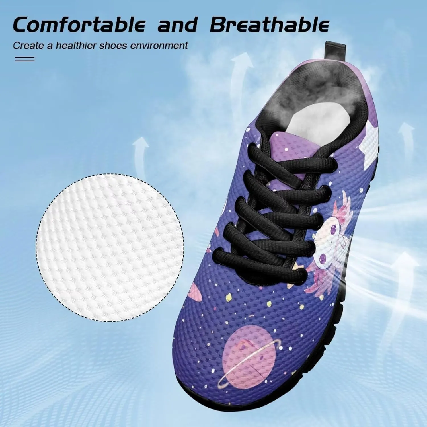 Trendy Girls Running Shoes Cartoon Animals Sneakers Kids Athletic Shoes