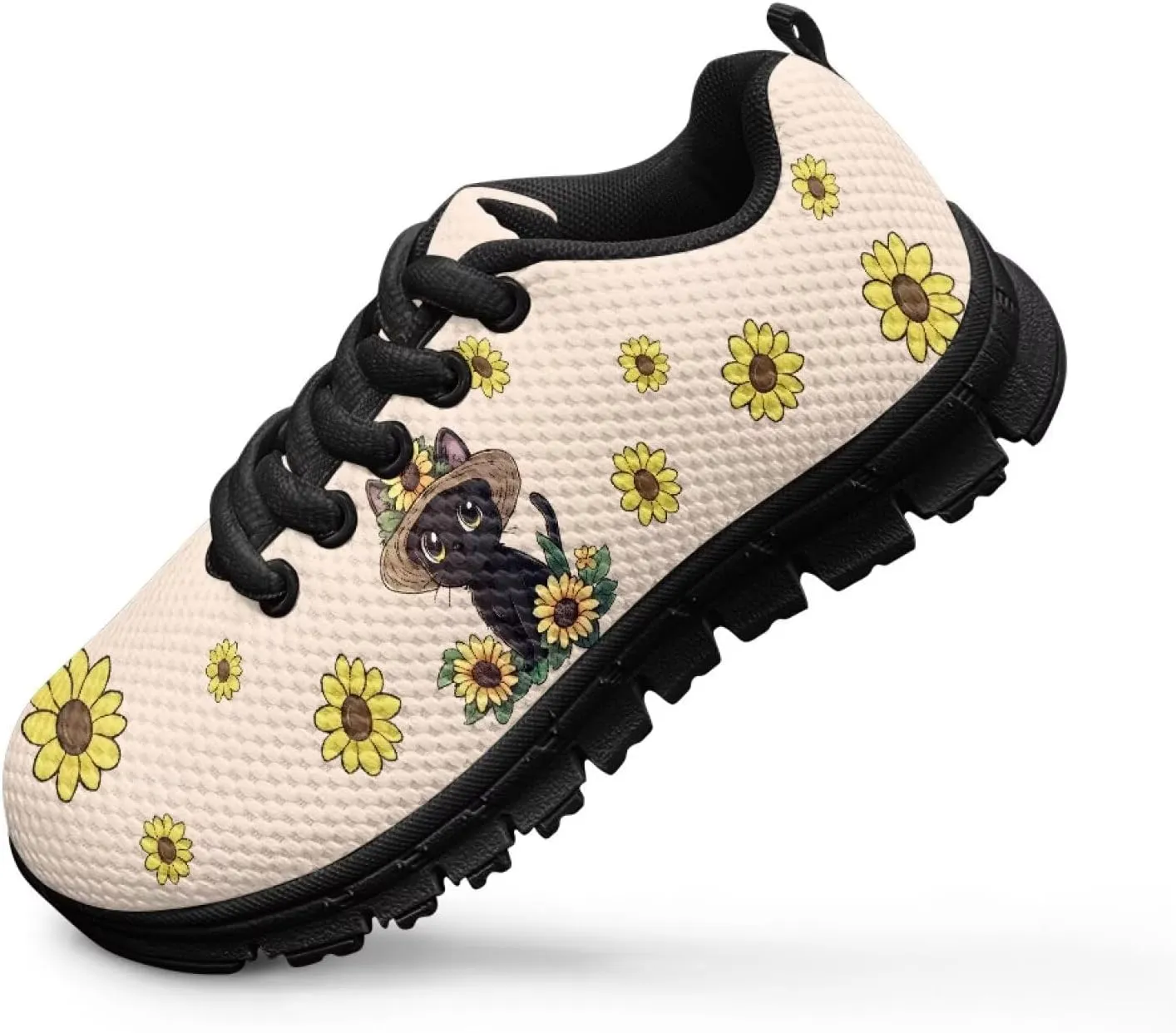Trendy Girls Running Shoes Cartoon Animals Sneakers Kids Athletic Shoes