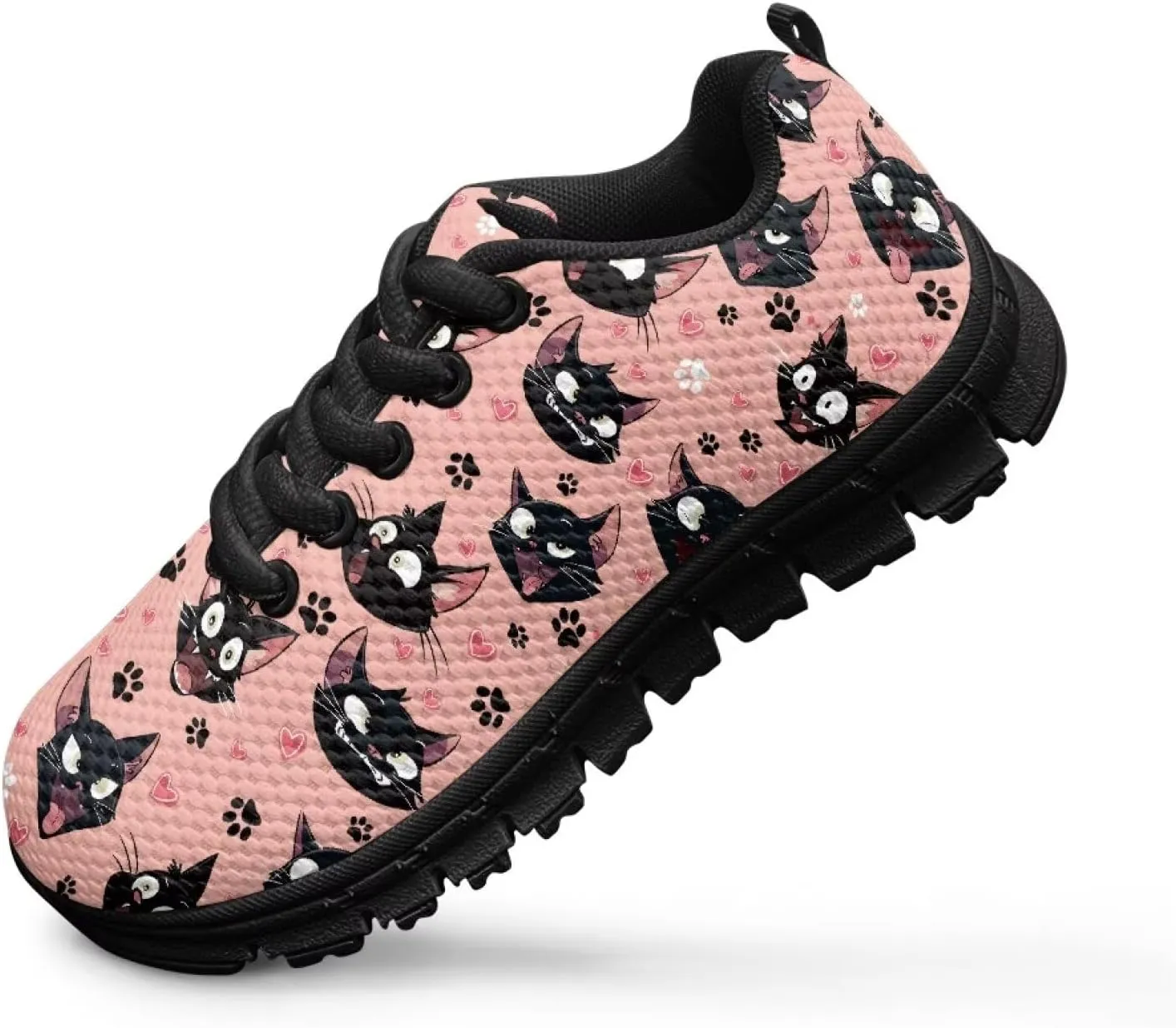 Trendy Girls Running Shoes Cartoon Animals Sneakers Kids Athletic Shoes