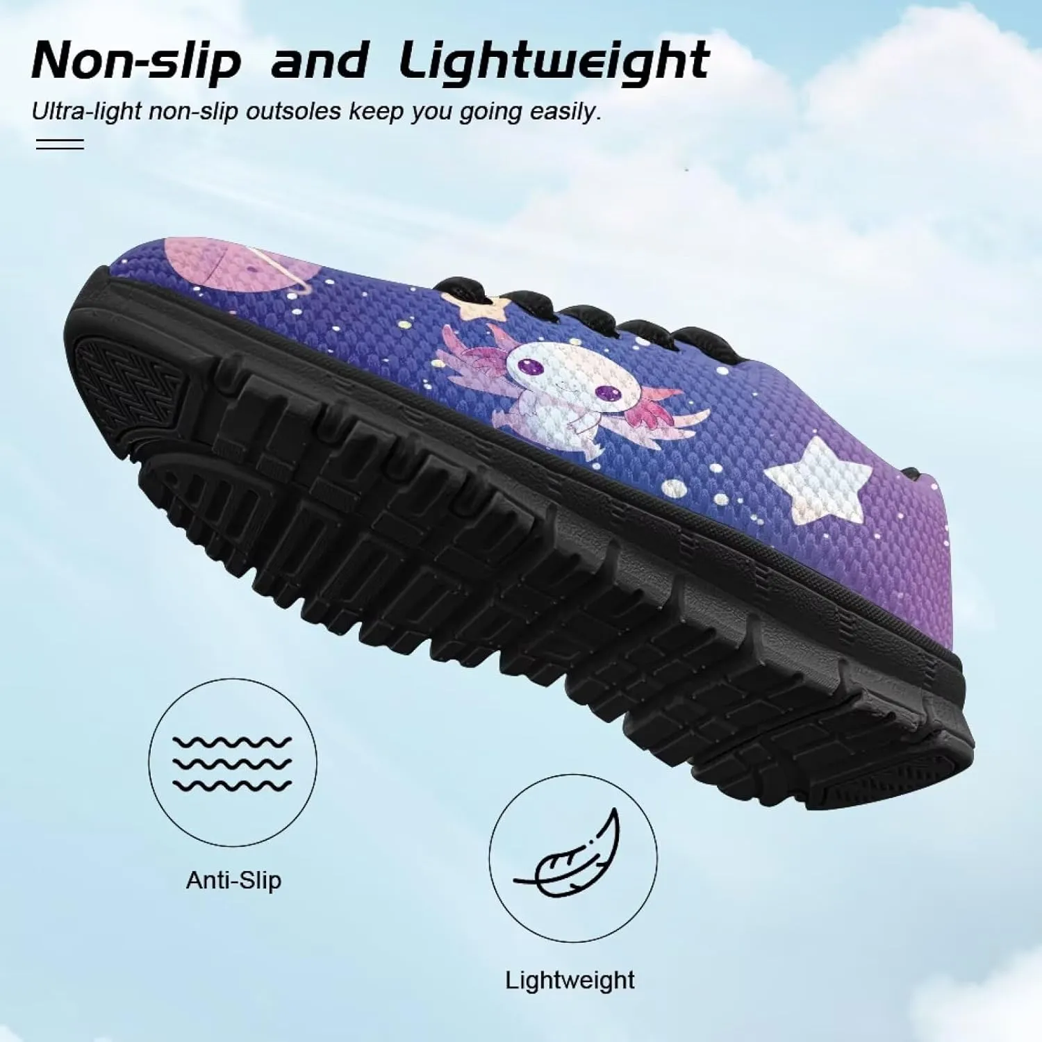 Trendy Girls Running Shoes Cartoon Animals Sneakers Kids Athletic Shoes