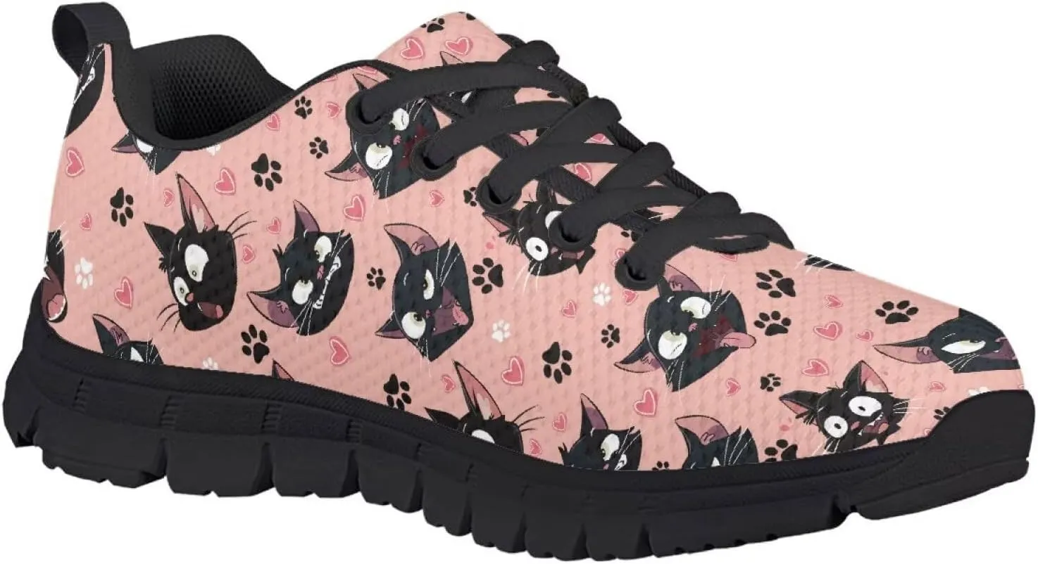 Trendy Girls Running Shoes Cartoon Animals Sneakers Kids Athletic Shoes