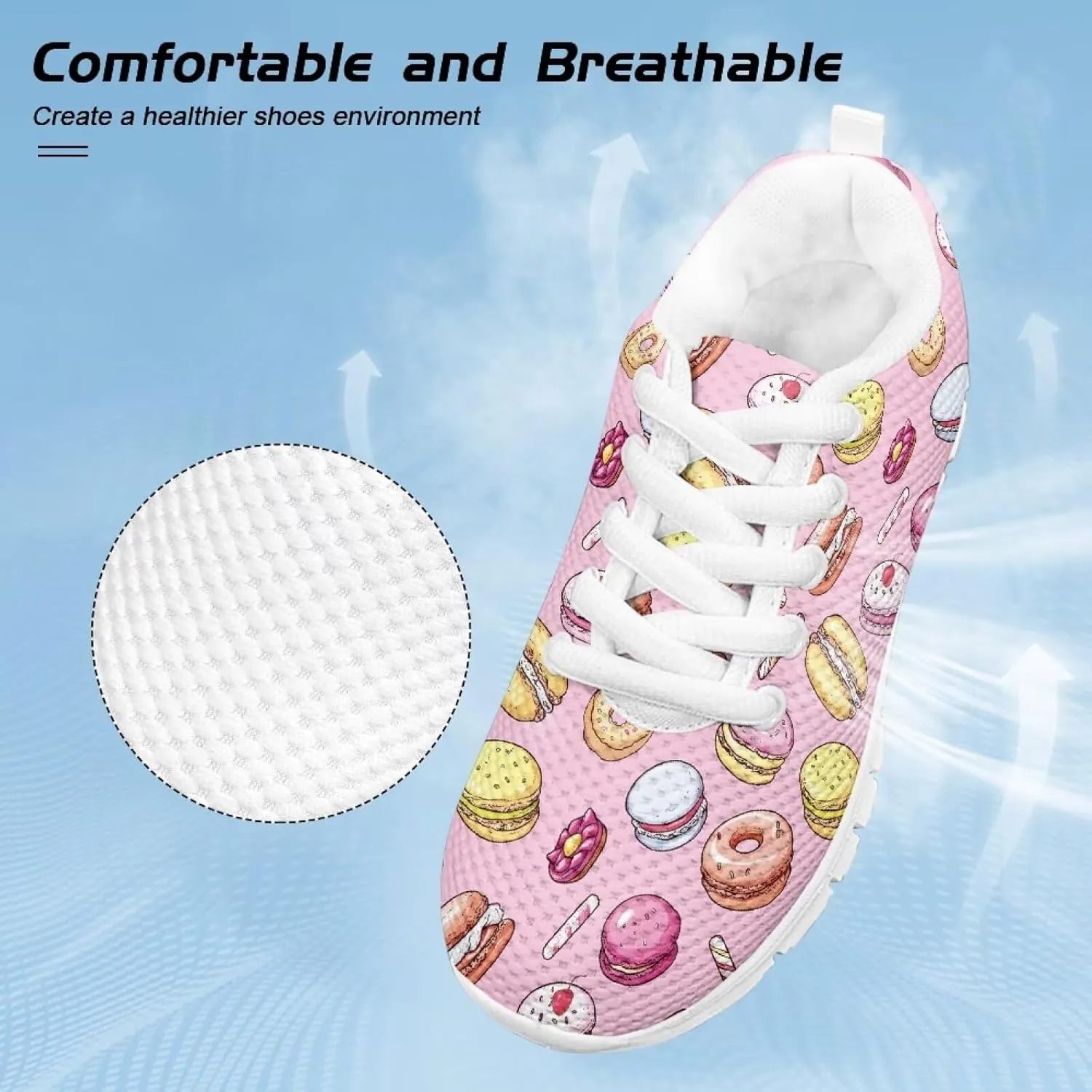 Trendy Girls Running Shoes Cute Sneakers for Kids School Athletic Shoes