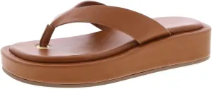 TruFox Women's Platform Flip Flops Wedge Sandals Comfortable Soft Cushion Slip on Summer Beach Thong