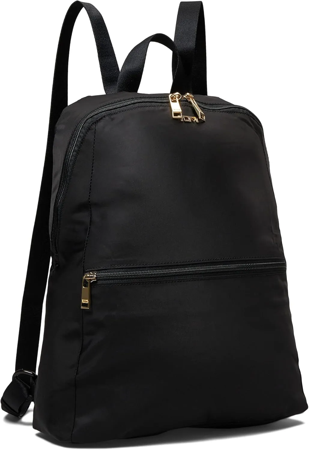 TUMI - Just In Case Foldable Backpack - Lightweight, Compact Travel Backpack - For One Bag Travel - 15.5" X 12.3" X 4.5" - Black with Gold Hardware