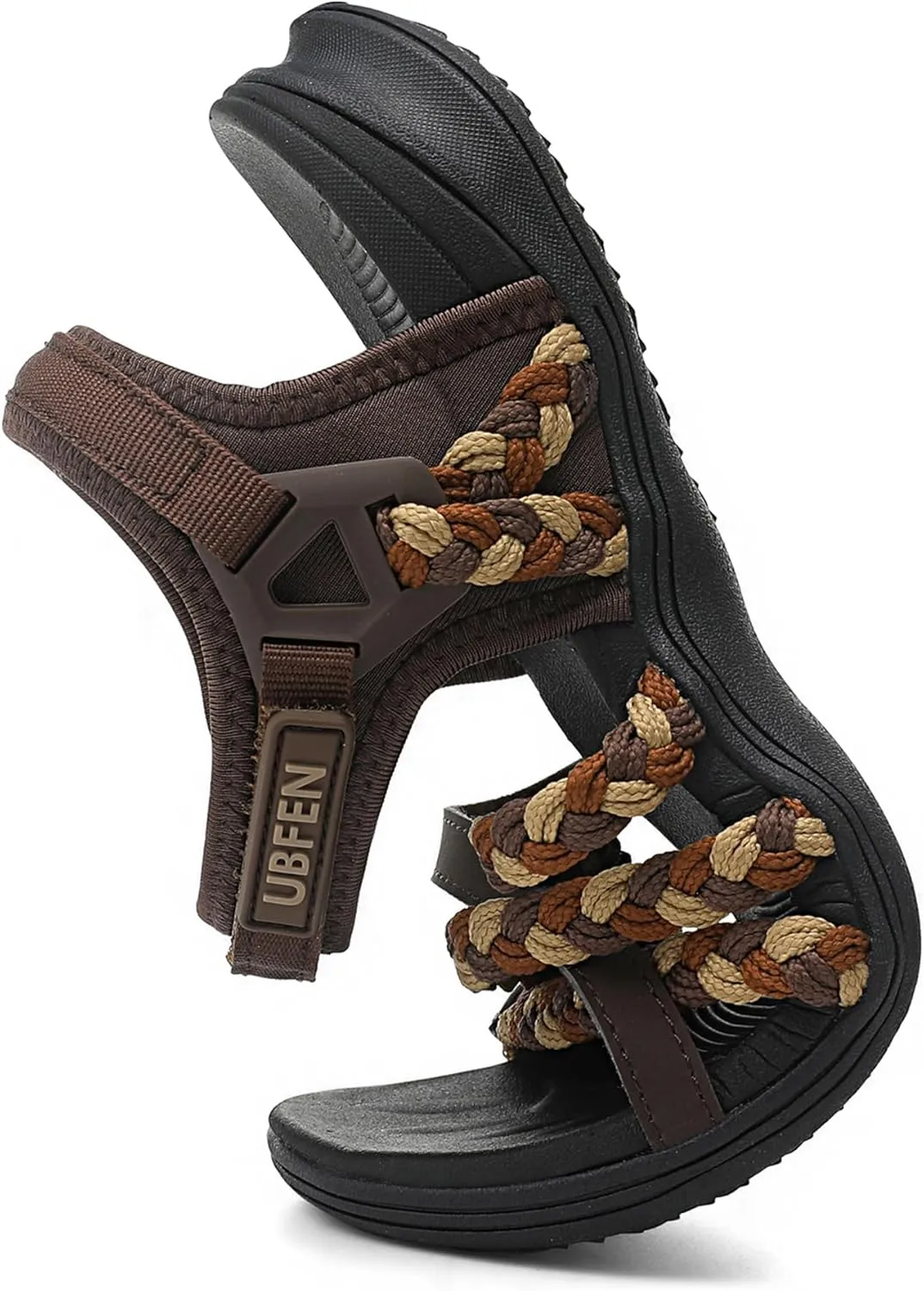 UBFEN Womens Hiking Sandals Sport Walking Adjustable Hook Ankle Straps Comfortable Outdoor Beach Athletic Shoes