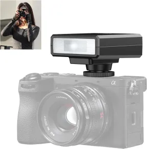 Ulanzi LM20 Camera Flash, Camera Speedlite with GN12 / CCT 5600K for Canon/Fuji/Sony/Nikon/Panasonic Olympus Pentax and Other SLR Digital Cameras, and Digital Cameras with Single Contact Hot Shoe