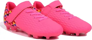 Unisex-Child Athletic Outdoor Training Soccer Cleats for Youth | Little/Big Kid Firm Ground Football Shoes | Lightweight
