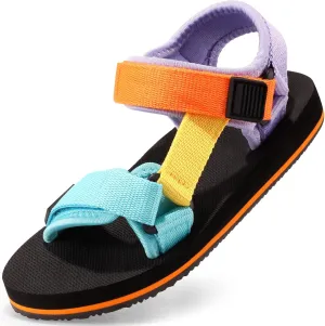 Unisex-Child Big Kids Sandals Adjustable Straps Slip on Athletic Sandals Outdoor Casual Shoes